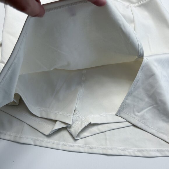 Reformation Nina White EcoMove Active Skort Workout Skirt Size Large - Picture 5 of 8